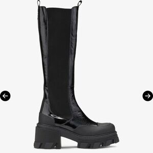 Ganni Cleated Heeled Chelsea Boots